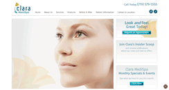 Desktop Screenshot of claramedispa.com